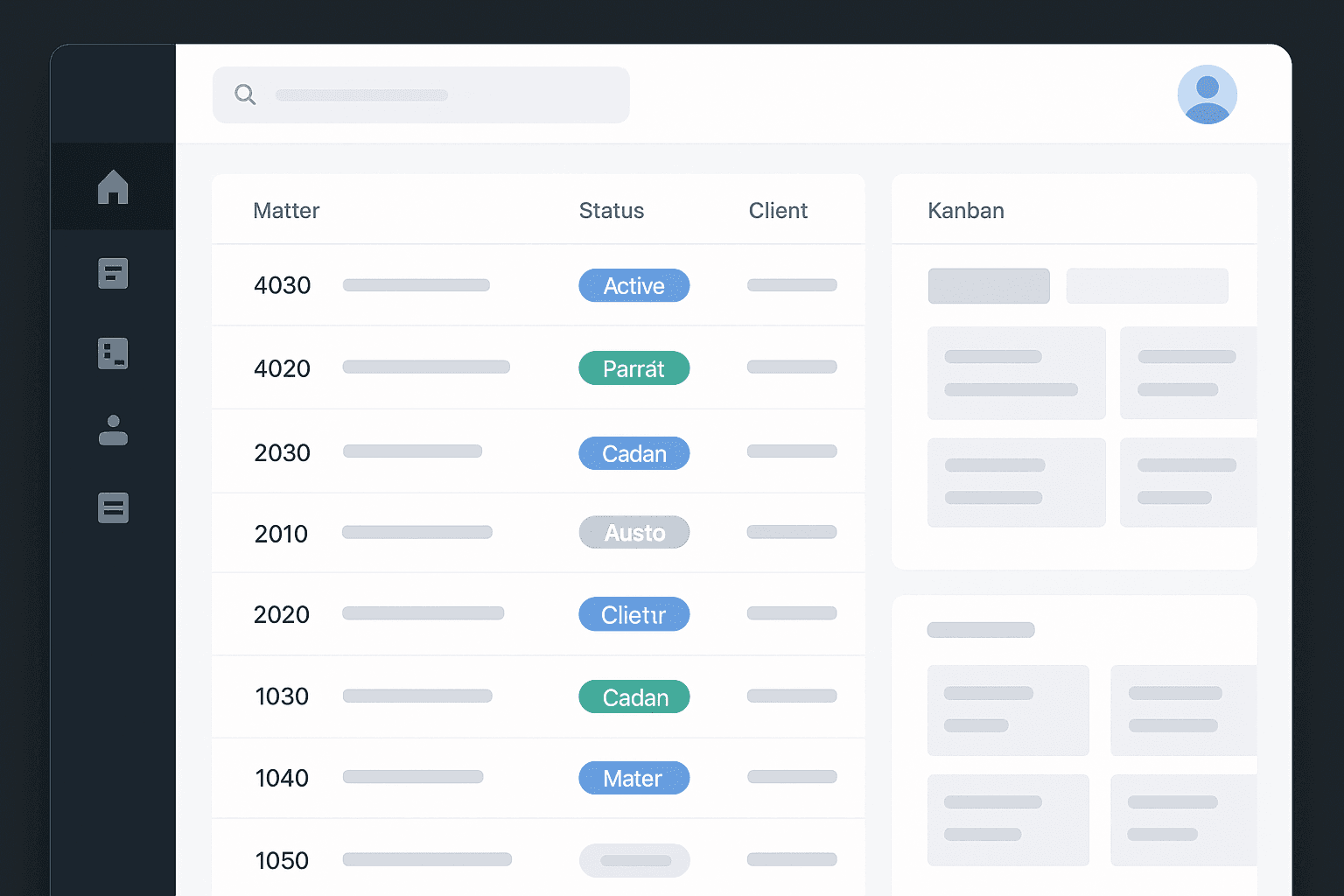 Kelly Co Firm dashboard